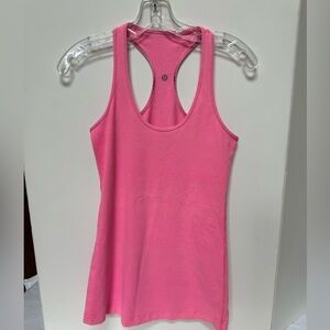 Lululemon CRB cool racer back tank size 6 highlighter pink